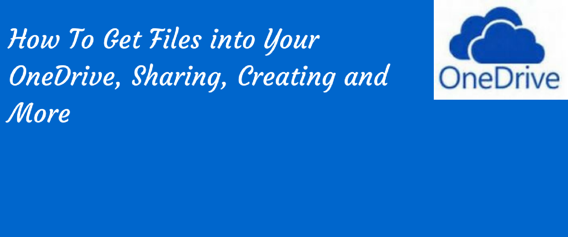 how to set up onedrive part 2