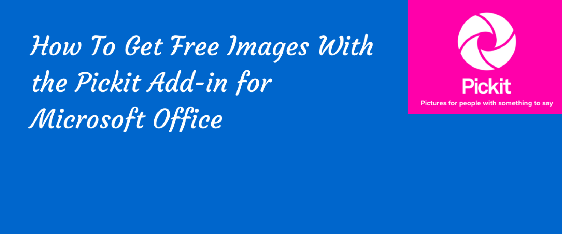 free pick-it images from microsoft to use